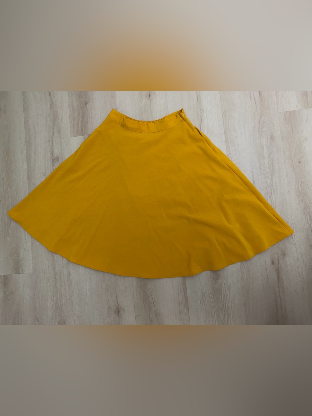ModCloth Just This Sway Mustard Yellow Circle Skirt with Pockets!